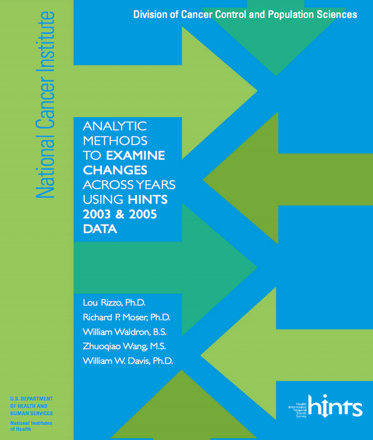 Cover image: Analytic Methods to Examine Changes Across Years Using HINTS 2003 & 2005 Data